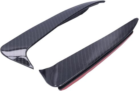 Aramox Carbon Fiber Pattern Rear Bumper Spoiler Canard Diffuser C Class W205 C180 C200, 2 Pieces, ABS Material in Saudi Arabia