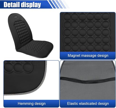 YoRise Car Seat Protector Cover, Magnetic Bubble Automotive Seat Covers, Breathable Comfortable Car Front Seats Covers Full Set, Fit for Most Cars, SUVs, Trucks (Black) in Saudi Arabia