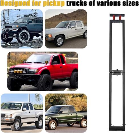 مقسم سرير الشاحنة العالمي متوافق مع تشيفي سيلفرادو جي ام سي سييرا فورد بيك اب شاحنة سرير قابل للتعديل وقابل للطي مدير منظم البضائع بدون حفر in Kuwait