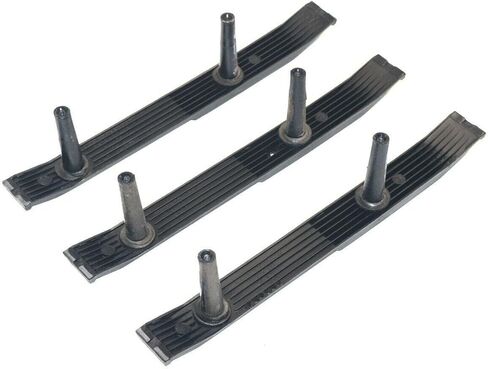 طقم دعامة لوحة زخرفة الباب الخلفي باللون الأسود غير اللامع يناسب 1987-1996 Ford F150/F250/F350، استبدل E7TB-9942502 E7TB-9942596 E9TB-994250 E9TB-9942596 in Kuwait