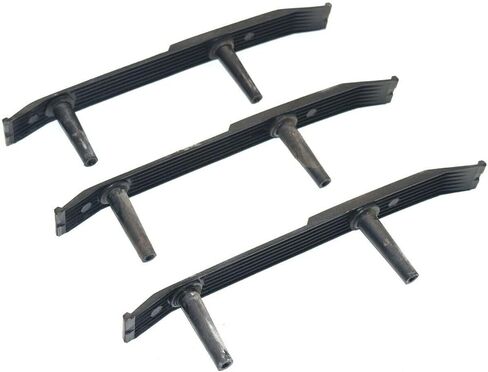 طقم دعامة لوحة زخرفة الباب الخلفي باللون الأسود غير اللامع يناسب 1987-1996 Ford F150/F250/F350، استبدل E7TB-9942502 E7TB-9942596 E9TB-994250 E9TB-9942596 in Kuwait