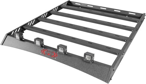 Roof Rack Cargo Basket Compatible with 1997-2006 Jeep Wrangler TJ, Heavy-Duty Roof Rack Crossbars Cargo Basket with 4PCS LED Lights (Hard Top Only) in Kuwait