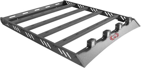 Roof Rack Cargo Basket Compatible with 1997-2006 Jeep Wrangler TJ, Heavy-Duty Roof Rack Crossbars Cargo Basket with 4PCS LED Lights (Hard Top Only) in Kuwait