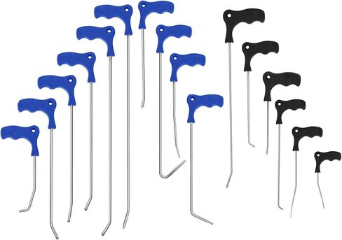 LadyRosian Paintless Dent Repair Tool Kit Dent Removal Rods C Set Stainless Steel Tools with Accessories for Car Body Dent and Hail Damage Repair in Kuwait