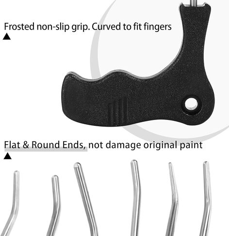 LadyRosian Paintless Dent Repair Tool Kit Dent Removal Rods C Set Stainless Steel Tools with Accessories for Car Body Dent and Hail Damage Repair in Kuwait