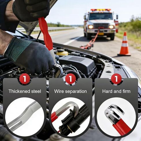 Universal Automotive Electrical Connector Removal Tool - 2 Piece Terminal Release Key & Separator Set for Car Truck SUV Wiring Harness Connector Disassembly in Saudi Arabia