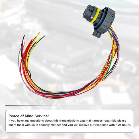 External Harness Repair Kit Fits for Chevy GMC 6L80E 6L90E Transmission 6R60 6R80 6R75 Automatic Transmission Wiring Plug in Connector TCM T43 Harness Pigtail Repair Replace 1292813 350-0168 in Kuwait