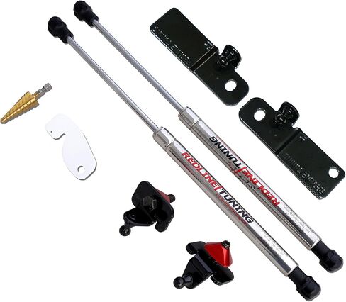 Redline Tuning 21-11035-03 Hood QuickLIFT Elite Bolt-in System Compatible with Ford Mustang 2015-2023 (Stainless Steel Struts) in Saudi Arabia