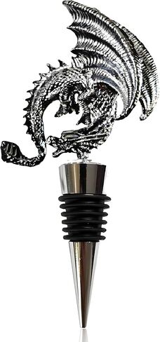 سدادات زجاجات النبيذ بتصميم قوطي من خليط معدني على شكل تنين لتزيين حفلات هدايا التنين in Kuwait