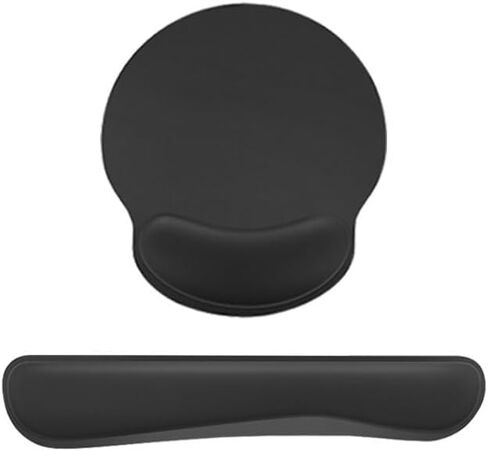 Ergonomic Memory Foam Wrist Rest Set – Non-Slip Mouse Pad & Keyboard Wrist Support with Soft Velvet Cover, Slow Rebound for Office, Gaming & Computer Use in Saudi Arabia
