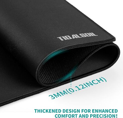 لوحة ماوس ألعاب كبيرة مقاس XXL 35.4 × 15.7 بوصة - لوحة مكتب ممتدة كبيرة الحجم مع قاعدة غير قابلة للانزلاق، لوحة ماوس ذات حواف مخيطة، سطح أملس للوحة المفاتيح والماوس والمكتب والألعاب والعمل in Kuwait