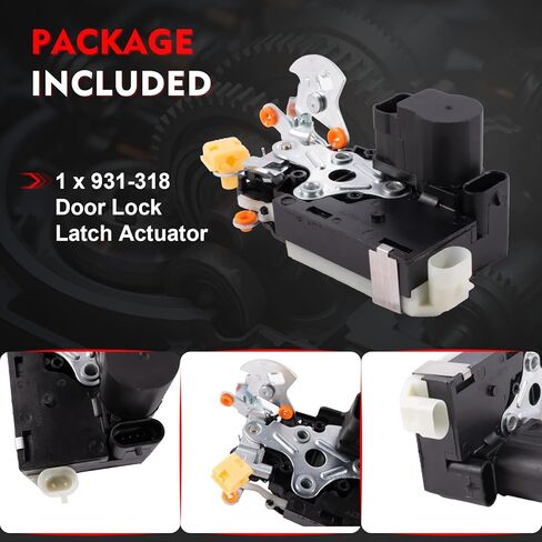Door Lock Latch Actuator,Front Left Driver Side,Compatible with Cadillac Escalade Chevy Avalanche, Silverado, Suburban, Tahoe GMC Sierra, Yukon 2001-2007,Replace 15110643, 931-318, 15053681 in Kuwait