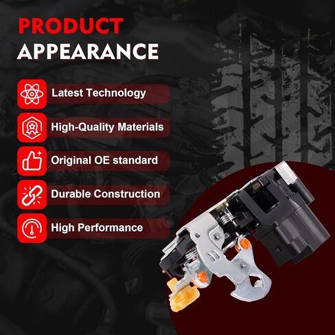 Door Lock Latch Actuator,Front Left Driver Side,Compatible with Cadillac Escalade Chevy Avalanche, Silverado, Suburban, Tahoe GMC Sierra, Yukon 2001-2007,Replace 15110643, 931-318, 15053681 in Kuwait