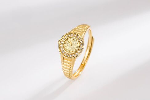 مجموعة خواتم فريدة من نوعها للأزواج مطلية بالذهب عيار 18 قيراط للرجال والنساء، مجموعة مويسانيتي تشيكوسلوفاكيا مطابقة لخواتم الوعد مقاس قابل للتعديل مجوهرات الزفاف المصنوعة يدويًا (قطعتان) in Kuwait