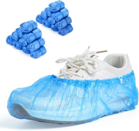 موزع أغطية الأحذية مع 200 قطعة من غطاء الأحذية للاستعمال مرة واحدة، غير قابل للانزلاق، آلة تغطية أحذية سهلة الاستخدام وموثوقة، تناسب مقاسات تصل إلى 11 رجلًا أمريكيًا وما فوق، قابلة للتطبيق على نطاق واسع في الداخل (فضي) in Kuwait