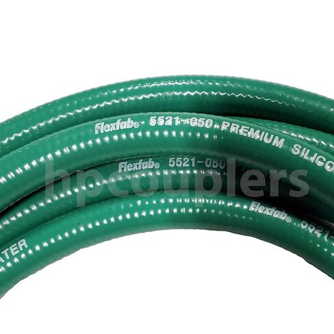 FlexFab - 3/8" ID x 1 ft (Sold Per Foot) 5521 Green Premium Silicone Heater Hose 10mm J20R3 Class A 350F Radiator Coolant P/N 5521-038 in Kuwait