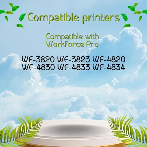 PayForLess for 822XL المعاد تصنيعها لخراطيش حبر Epson 822XL لطابعة 822 XL T822 Workforce Pro WF-3820 WF-3823 WF-4820 WF-4830 WF-4833 WF-4834 3 أسود 1 سماوي 1 أرجواني 1 أصفر 6 عبوات in Kuwait