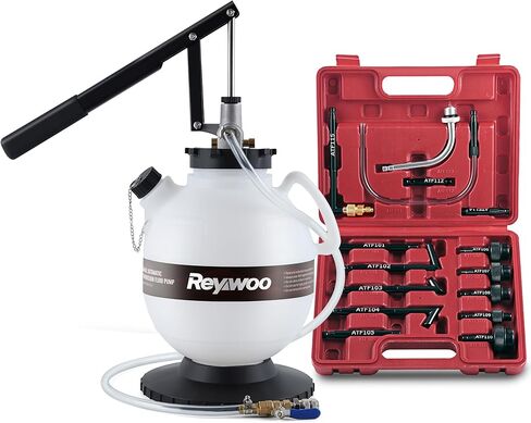 مضخة سائل ناقل الحركة اليدوي سعة 7.5 لتر، طقم مستخرج/مبدل زيت ATF سعة 2 جالون مع 15 محولًا متعدد الوظائف للسيارات والسوائل الهيدروليكية in Kuwait