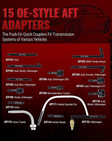 مضخة سائل ناقل الحركة اليدوي سعة 7.5 لتر، طقم مستخرج/مبدل زيت ATF سعة 2 جالون مع 15 محولًا متعدد الوظائف للسيارات والسوائل الهيدروليكية in Kuwait