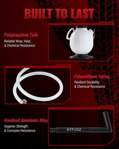 مضخة سائل ناقل الحركة اليدوي سعة 7.5 لتر، طقم مستخرج/مبدل زيت ATF سعة 2 جالون مع 15 محولًا متعدد الوظائف للسيارات والسوائل الهيدروليكية in Kuwait