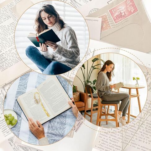GLOBLELAND 50 Pcs 5 Colors Alloy Bookmarks Metal Bookmark Hairpin Hook Markers Embossed Bookmarks for Adults Book Reading Lovers Enthusiasts Gifts in Saudi Arabia