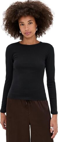Leset Women's Nando Slim Fit Long Sleeve Tee in Kuwait