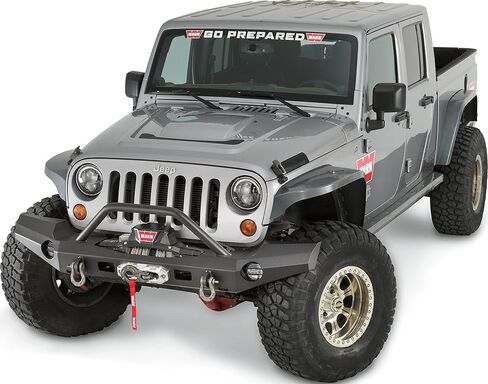 WARN 101465 Elite Series Full-Width Front Bumper for Jeep JK Wrangler, with Grille Guard Tube in Saudi Arabia