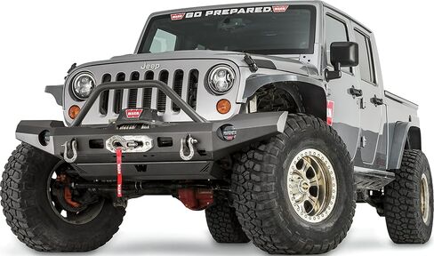 تحذير 101465 المصد الأمامي كامل العرض من سلسلة Elite لسيارة جيب JK Wrangler، مع أنبوب حماية الشبكة in Kuwait