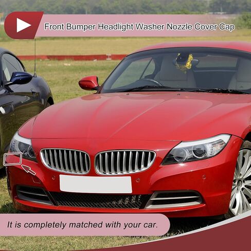 Front Right Bumper Headlight Washer Nozzle Cover Cap for BMW Z4 2009-2016 3.0L L6 - Gas No.51117231080 Bumper Trim Nozzle Cover White Plastic 1 Pcs in Saudi Arabia