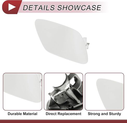 Front Right Bumper Headlight Washer Nozzle Cover Cap for BMW Z4 2009-2016 3.0L L6 - Gas No.51117231080 Bumper Trim Nozzle Cover White Plastic 1 Pcs in Saudi Arabia