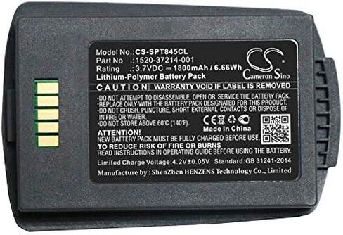 Cameron Sino Battery for Polycom Spectralink 8400, Spectralink 8440, Spectralink 8450, Spectralink 8452, Spectralink RS657 PN:Polycom 1520-37214-001 1800mAh / 6.66Wh in Saudi Arabia