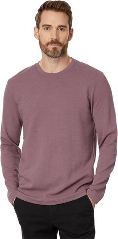 TravisMathew Men's Cloud Waffle Crew, Mood Indigo in Saudi Arabia