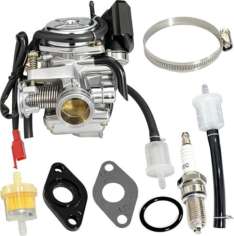 GY6 150cc المكربن ​​ل 125cc 150cc GY6 4 السكتة الدماغية محركات الكهربائية الاختناق دراجة نارية سكوتر الدراجة ATV الذهاب كارت جزء 24 مللي متر Carb QMJ/QMI157 QMJ/QMI152 in Kuwait