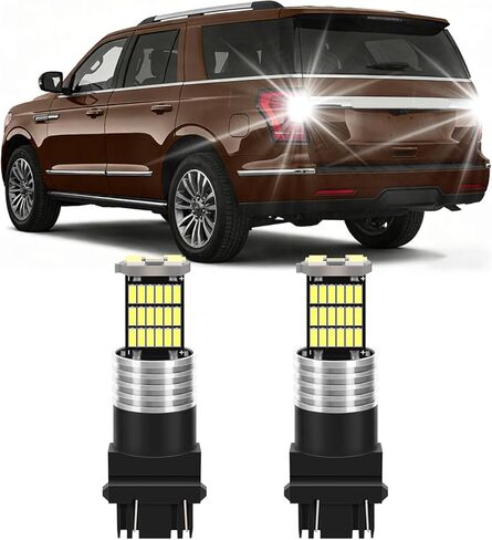 أضواء عكسية تناسب Ford F150 2015 2016 2017 إضاءة احتياطية 6000K أبيض بارد، لمبة OEM فائقة السطوع، إضاءة 360 درجة قطعتان in Kuwait
