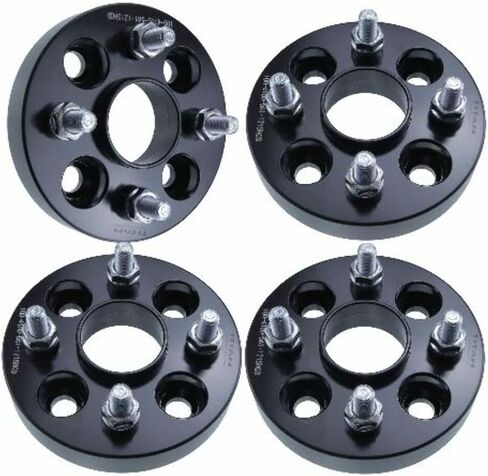 5mm 4x100 Hubcentric Wheel Spacers - Wider Stance, Increased Clearance, Fits Honda EF EG EK EJ EP Civic JDM - 5mm, 4x100, 56.1mm Hub, Set of 4 - Black in Saudi Arabia