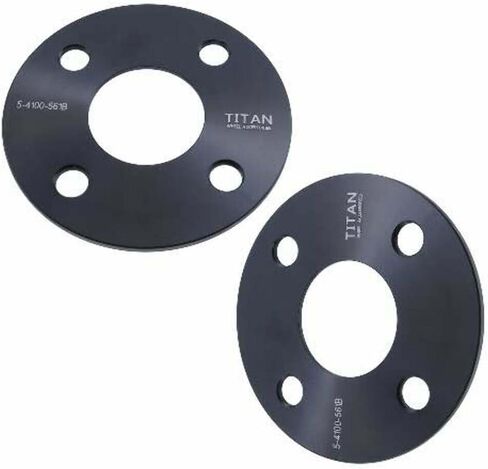 5mm 4x100 Hubcentric Wheel Spacers - Wider Stance, Increased Clearance, Fits Honda EF EG EK EJ EP Civic JDM - 5mm, 4x100, 56.1mm Hub, Set of 4 - Black in Saudi Arabia