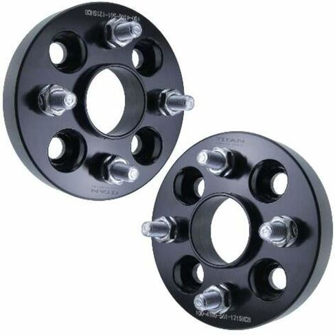 5mm 4x100 Hubcentric Wheel Spacers - Wider Stance, Increased Clearance, Fits Honda EF EG EK EJ EP Civic JDM - 5mm, 4x100, 56.1mm Hub, Set of 4 - Black in Saudi Arabia