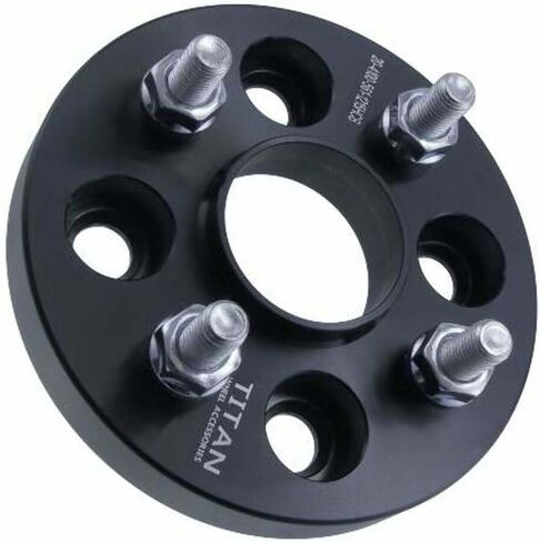 5mm 4x100 Hubcentric Wheel Spacers - Wider Stance, Increased Clearance, Fits Honda EF EG EK EJ EP Civic JDM - 5mm, 4x100, 56.1mm Hub, Set of 4 - Black in Saudi Arabia