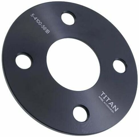 5mm 4x100 Hubcentric Wheel Spacers - Wider Stance, Increased Clearance, Fits Honda EF EG EK EJ EP Civic JDM - 5mm, 4x100, 56.1mm Hub, Set of 4 - Black in Saudi Arabia