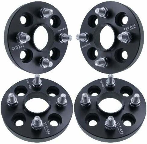 5mm 4x100 Hubcentric Wheel Spacers - Wider Stance, Increased Clearance, Fits Honda EF EG EK EJ EP Civic JDM - 5mm, 4x100, 56.1mm Hub, Set of 4 - Black in Saudi Arabia