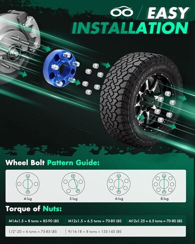 SCITOO 4pcs Wheel Spacers 1.5" 5x5 Bore 71.5mm Studs M14x1.5 5 Lug Wheel Spacers Adapters Fit for for Jeep for Grand Cherokee for Jeep Wrangler for Jeep Gladiator for Jeep for Grand Cherokee L in Saudi Arabia