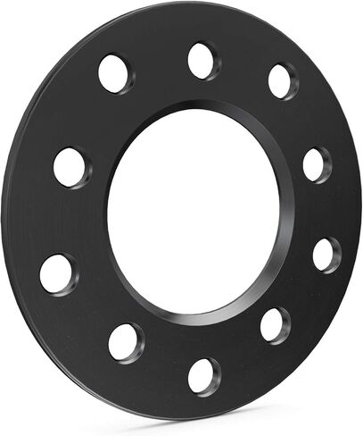 RockTrix 1/4 inch 5x5 and 5x5.5 Wheel Spacers, Dual Bolt Pattern, Compatible with Dodge Ford Buick GMC Jeep Chevrolet Chrysler Lincoln (0.25 inch) 5x127 or 5x139.7, Black, Qty 2 Spacers in Kuwait