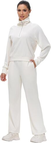 Blaosn لطيف 2 قطعة مجموعات وتتسابق للنساء المتضخم البلوز بنطال ذو قصة أرجل واسعة تجريب Sweatpants مطابقة صالة الملابس in Kuwait