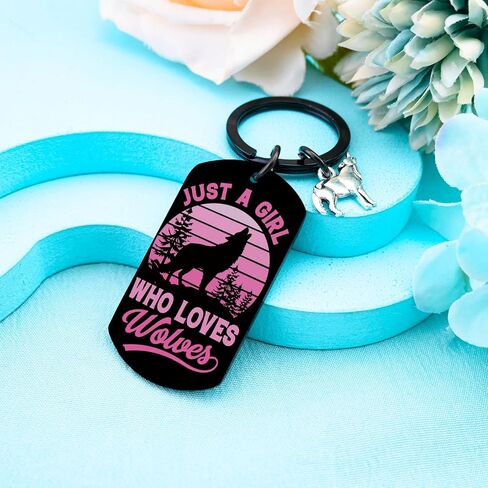 Wolf Gifts Keychain for Teenage Girl Wolves Gift for Women Wolf Themed Gift for Teen Girls Daughter Stocking Stuffers For Teenage Christmas Birthday Gifts for Girl in Saudi Arabia