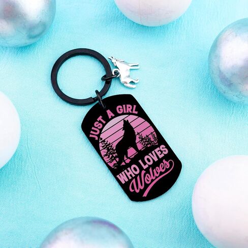 Wolf Gifts Keychain for Teenage Girl Wolves Gift for Women Wolf Themed Gift for Teen Girls Daughter Stocking Stuffers For Teenage Christmas Birthday Gifts for Girl in Saudi Arabia