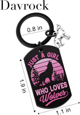 Wolf Gifts Keychain for Teenage Girl Wolves Gift for Women Wolf Themed Gift for Teen Girls Daughter Stocking Stuffers For Teenage Christmas Birthday Gifts for Girl in Saudi Arabia