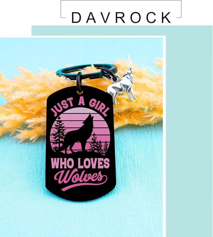 Wolf Gifts Keychain for Teenage Girl Wolves Gift for Women Wolf Themed Gift for Teen Girls Daughter Stocking Stuffers For Teenage Christmas Birthday Gifts for Girl in Saudi Arabia