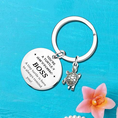 Turtle Keyring Boss Gifts for Women Men Thank You Gifts for Leader Manager Bosses Christmas Birthday Gift for Boss Leader in Kuwait
