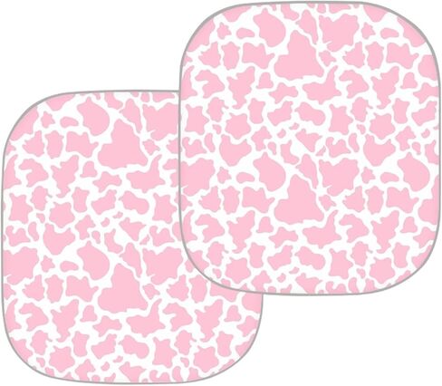 FUSURIRE Abstract Hippie Flowers Windshield Sun Shade 2-Piece Foldable Car Front Window Sunshades Floral Sun Visor Protector Keeps Vehicle Cool,Automotive Interior Accessories in Kuwait