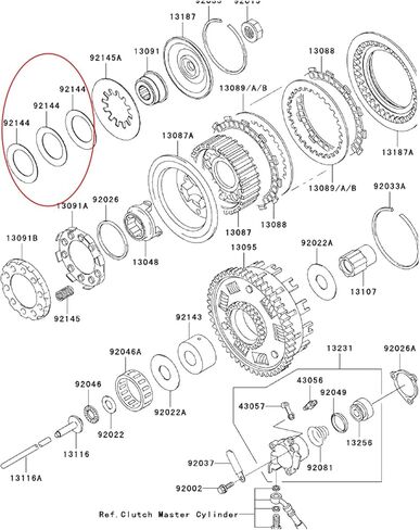 مخلب المحدد الربيع مجموعة الثقيلة قابض معدني مجموعة فاصل محدودة لفولكان 1500 1600 الكلاسيكية 88 SE الدراجات النارية 3 قطعة in Kuwait